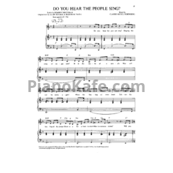 Ноты Claude-Michel Schonberg - Do you hear the people sing - предпросмотр
