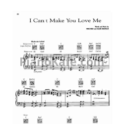 Ноты Bonnie Raitt - I cant make you love me - предпросмотр