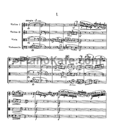 Ноты П. Чайковский - Струнный квартет №2 фа мажор (Партитура, Op. 22) - предпросмотр