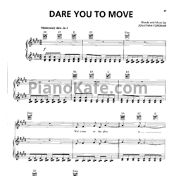 Ноты Switchfoot - Dare you to move