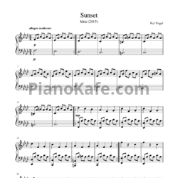 Ноты Kai Engel - Sunset