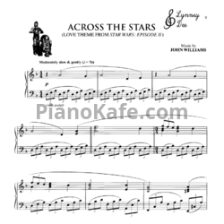 Ноты John Williams - Across the stars (Love theme) - предпросмотр