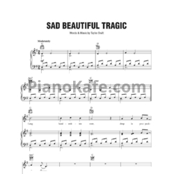Ноты Taylor Swift - Sad beautiful tragic (Версия 2) - предпросмотр