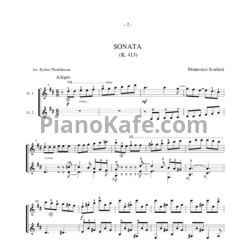 Ноты Д. Скарлатти - Соната K413 - предпросмотр