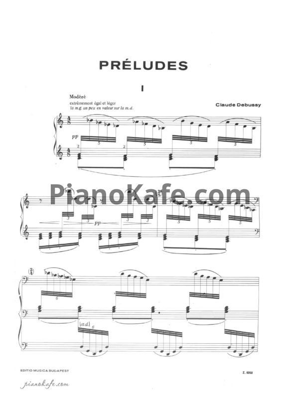 Ноты Claude Debussy - Préludes, Livre 2 - PianoKafe.com