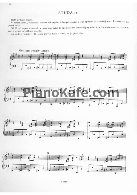 Ноты Милан Дворжак - Этюд №11 - PianoKafe.com
