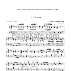 Ноты Кристиан Фридрих Шале - Модерато фа минор - предпросмотр