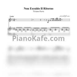 Ноты Tiziano Ferro - Non escludo Il ritorno