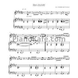 Ноты Phil Collins - True colors - предпросмотр