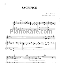 Ноты Elton John - Sacrifice (Версия 2) - предпросмотр