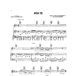 Ноты Иеромонах Фотий - Per te - предпросмотр