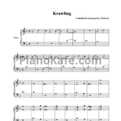 Ноты Linkin Park - Crawling - предпросмотр