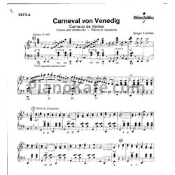 Ноты Jurgen Lochter - Carneval von Venedig (Carnaval de Venise) - предпросмотр