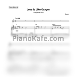 Ноты The Sweet - Love is like oxygen