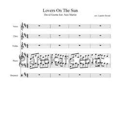 Ноты David Guetta feat. Sam Martin - Lovers On The Sun - предпросмотр