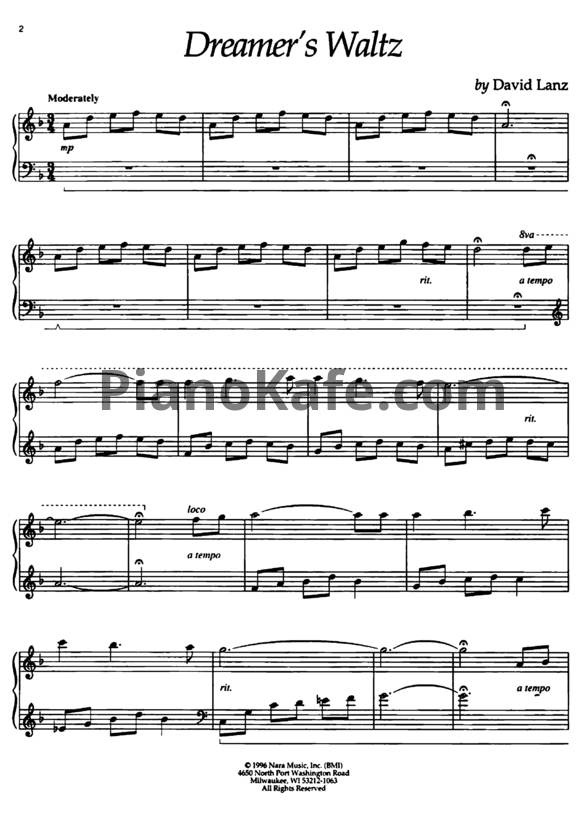 Ноты David Lanz - Sacred road (Книга нот) - PianoKafe.com