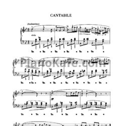 Ноты Фредерик Шопен - Cantabile - предпросмотр