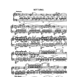 Ноты Эдвард Григ - Ноктюрн - предпросмотр