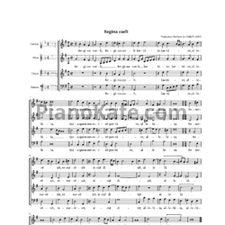 Ноты Ф. Сориано - Мотет "Regina caeli" - предпросмотр