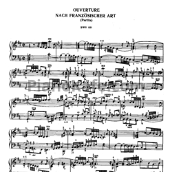 Ноты И. Бах - Французская увертюра (BWV 831) - предпросмотр