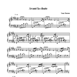 Ноты Yann Tiersen - Avant la chute - предпросмотр