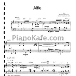 Ноты Bill Evans - Alfie - предпросмотр
