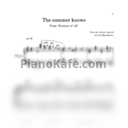 Ноты Michel Legrand - The summer knows (Piano cover) - предпросмотр