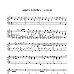 Ноты Adriano Celentano - Susanna - предпросмотр