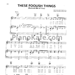 Ноты Jack Strachey - These foolish things