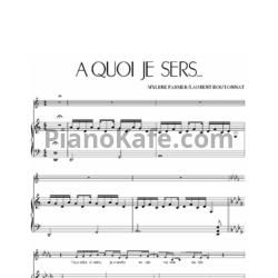 Ноты Mylene Farmer - A quoi je sers - предпросмотр