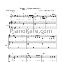 Ноты Marina and the Diamonds - Happy - предпросмотр