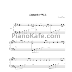 Ноты Edward Weiss - September walk - предпросмотр