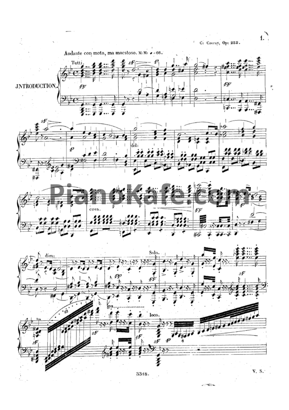 Ноты Карл Черни - Большие вариации бравуры на тему оперы "Фра Дьяволо", Op. 232 - PianoKafe.com