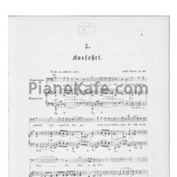 Ноты А. Йенсен - 12 песен из "Гаудеамуса" Й. В. Шеффеля (Op. 40) - предпросмотр