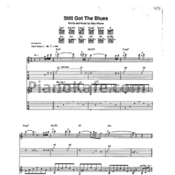 Ноты Gary Moore - Still got the blues (Guitar tabs) - предпросмотр