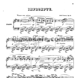 Ноты А. Йенсен - Экспромт (Op. 37) - предпросмотр