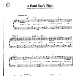 Ноты The Beatles - A hard day's night (Piano solo)