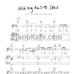 Ноты Adele - Melt my heart to stone - предпросмотр