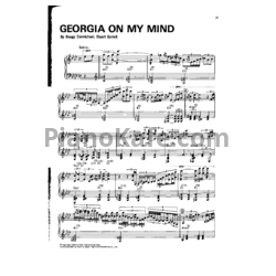 Ноты Oscar Peterson - Georgia on my mind - предпросмотр