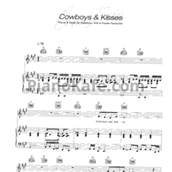 Ноты Anastacia - Cowboys Kisses - предпросмотр