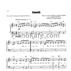 Ноты Carlos Santana feat. Rob Thomas - Smooth - предпросмотр