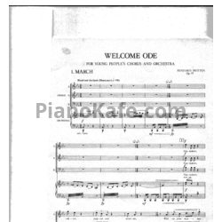 Ноты Бенджамин Бриттен - Кантата "Приветственная ода" (Op. 95) - предпросмотр