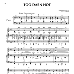 Ноты Cole Porter - Too darn hot - предпросмотр