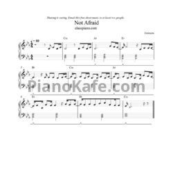 Ноты Eminem - Not afraid - предпросмотр