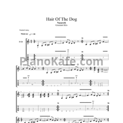 Ноты Nazareth - Hair of the dog