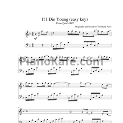 Ноты The Band Perry - If I die young