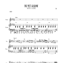 Ноты Sia - Fire Meet Gasoline - предпросмотр