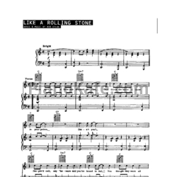 Ноты The Rolling Stones - Like a rolling stone - предпросмотр