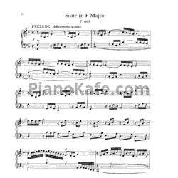 Ноты Генри Пёрселл - Сюита для клавесина № 8 фа мажор (Z 669) - предпросмотр