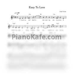 Ноты Cole Porter - Easy to love (Вокальная партия) - предпросмотр